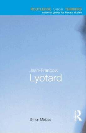 Simon Malpas - Jean-François Lyotard, Häftad