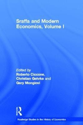 bokomslag Sraffa and Modern Economics, Volume I