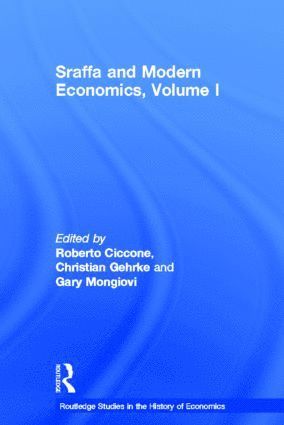 Sraffa and Modern Economics, Volume I 1