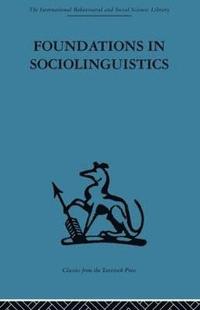 bokomslag Foundations in Sociolinguistics