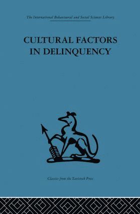 bokomslag Cultural Factors in Delinquency