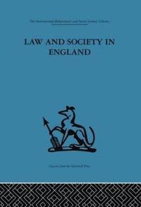 bokomslag Law and Society in England