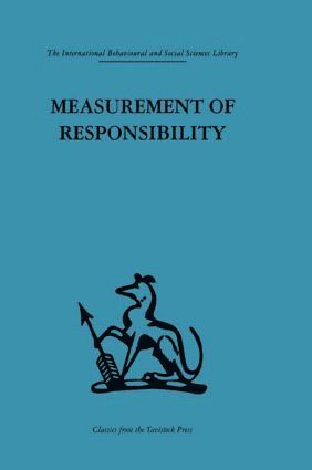 bokomslag Measurement of Responsibility