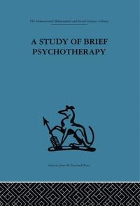 bokomslag Study of Brief Psychotherapy