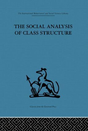 Frank Parkin - Social Analysis of Class Structure, Inbunden