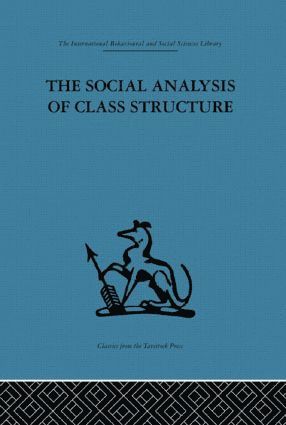 Frank Parkin - Social Analysis of Class Structure, Inbunden