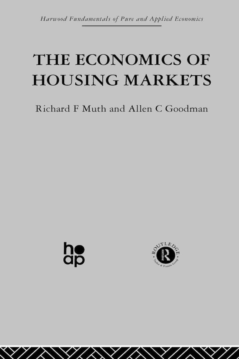 The Economics of Housing Markets 1