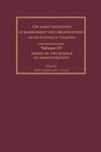 bokomslag Papers on the Science of Administration