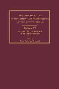 bokomslag Papers on the Science of Administration