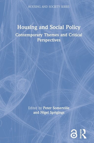 Peter Somerville, Nigel Sprigings - Housing and Social Policy, Inbunden