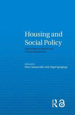 Housing and Social Policy 1