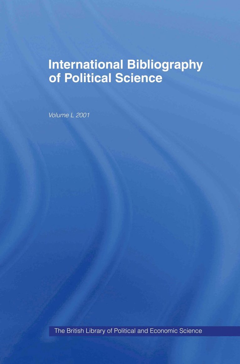 IBSS: Political Science: 2001 Vol.50
