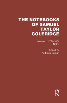 bokomslag Coleridge Notebooks V1 Notes