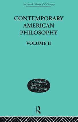 bokomslag Contemporary American Philosophy