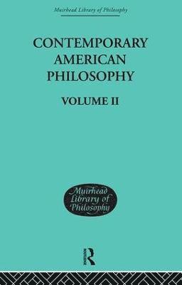 Contemporary American Philosophy 1