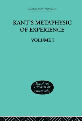 bokomslag Kant's Metaphysic of Experience