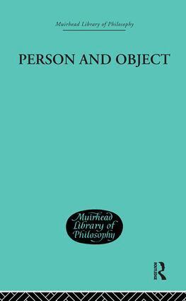 Roderick Chisholm - Person and Object, Inbunden