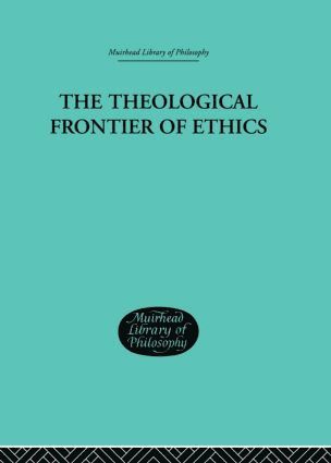 bokomslag Theological Frontier of Ethics