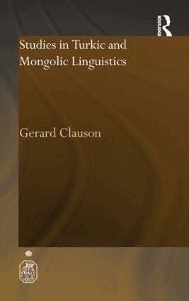 Gerard Clauson - Studies in Turkic and Mongolic Linguistics, Inbunden