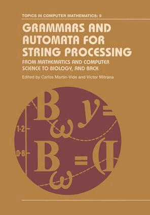 Carlos Martin-Vide, Victor Mitrana - Grammars and Automata for String Processing, Inbunden