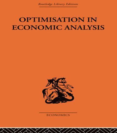 bokomslag Optimisation in Economic Analysis