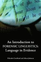 bokomslag An Introduction to Forensic Linguistics: Language in Evidence