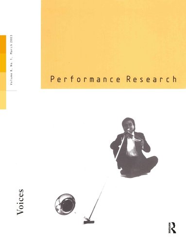 bokomslag Performance Research V8 Issu 1