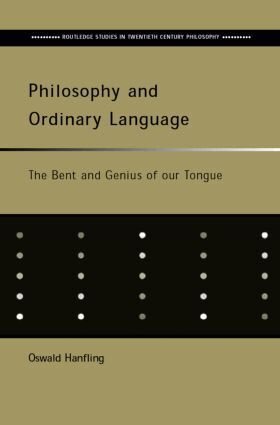 Oswald Hanfling - Philosophy and Ordinary Language, Häftad