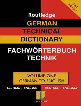 Robert Dimand - German Technical Dictionary (Volume 1), Inbunden
