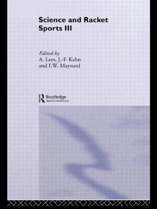 Jean-Francois Kahn, Adrian Lees, Ian Maynard - Science and Racket Sports III, Inbunden
