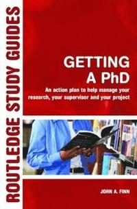 bokomslag Getting a PhD