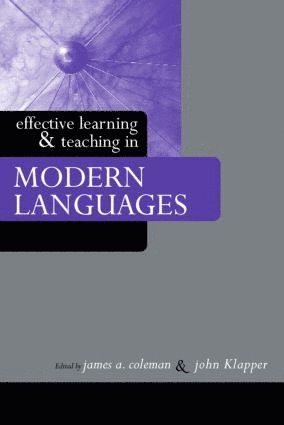 bokomslag Effective Learning and Teaching in Modern Languages