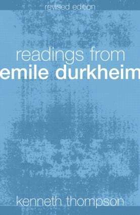 Readings from Emile Durkheim 1