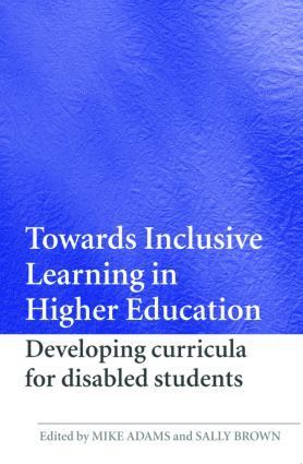 Mike Adams, Sally Brown, UK) Adams, Mike (Disability Rights Commission, Chelmsford, UK) Brown, Sally (Leeds Metropolitan University - Towards Inclusive Learning in Higher Education, Häftad