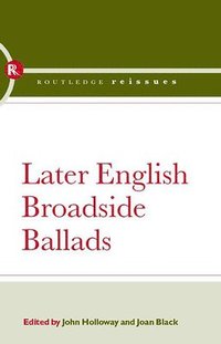 bokomslag Later English Broadside Ballads