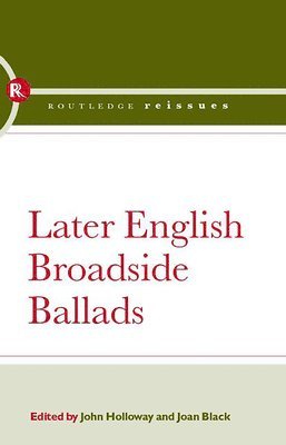 Later English Broadside Ballads 1