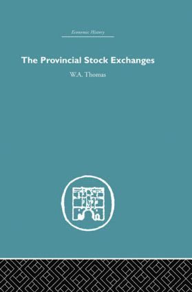 bokomslag Provincial Stock Exchanges