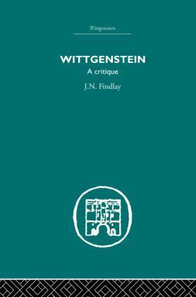 J.N. Findlay - Wittgenstein, Inbunden
