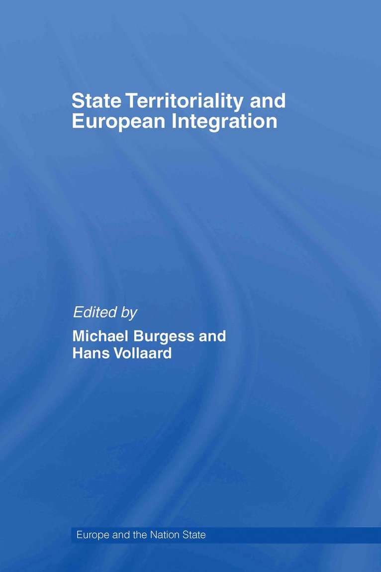 State Territoriality and European Integration 1