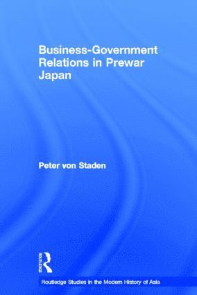 bokomslag Business-Government Relations in Prewar Japan