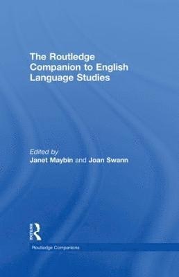 bokomslag The Routledge Companion to English Language Studies