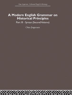 A Modern English Grammar on Historical Principles 1