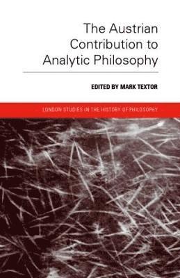 bokomslag Austrian Contribution to Analytic Philosophy