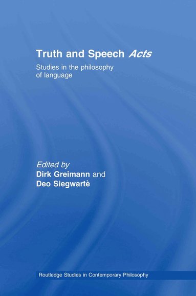 bokomslag Truth and Speech Acts