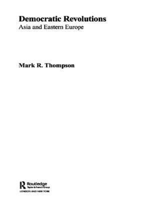 Mark R. Thompson - Democratic Revolutions, Häftad