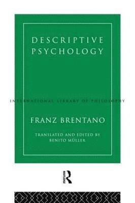 bokomslag Descriptive Psychology