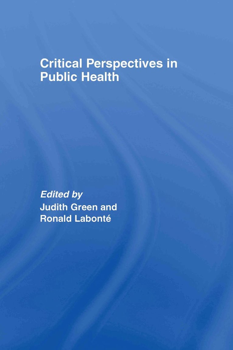 Critical Perspectives in Public Health