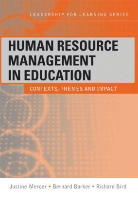 Justine Mercer, Bernard Barker, Richard Bird - Human Resource Management in Education, Häftad