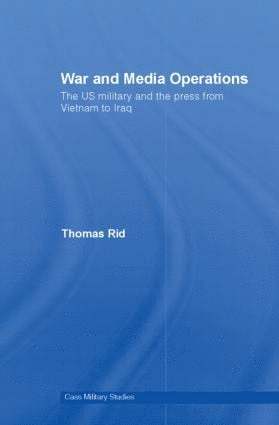 Thomas Rid, Germany) Rid, Thomas (American Academy, Berlin - War and Media Operations, Inbunden