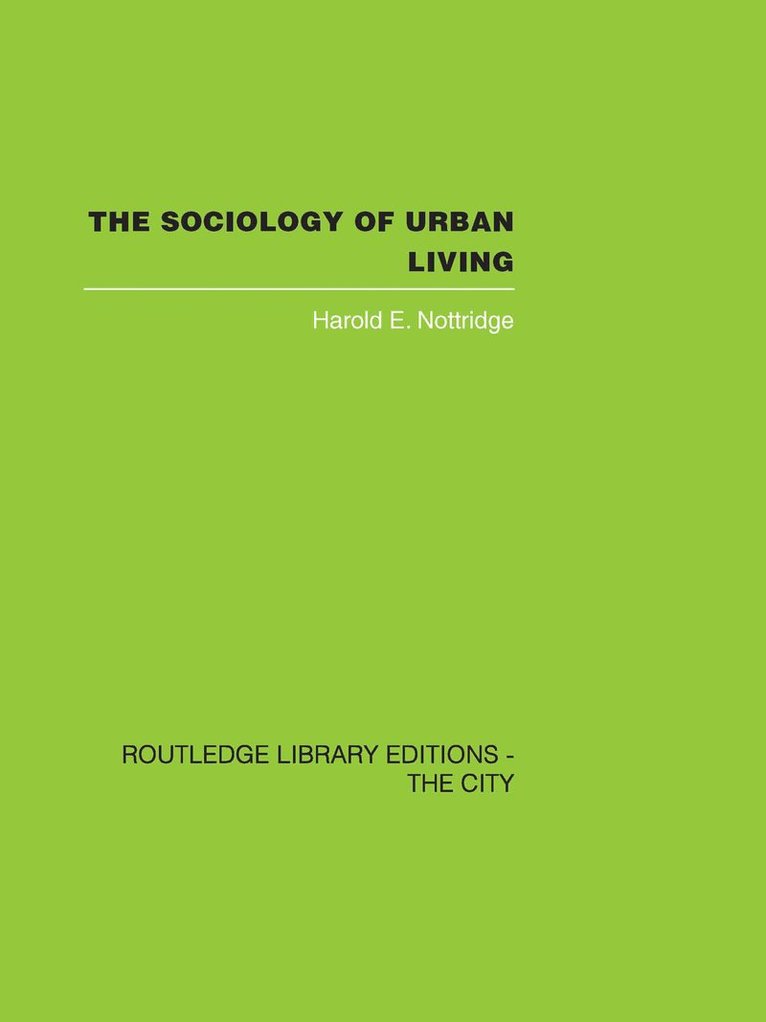 Sociology of Urban Living 1